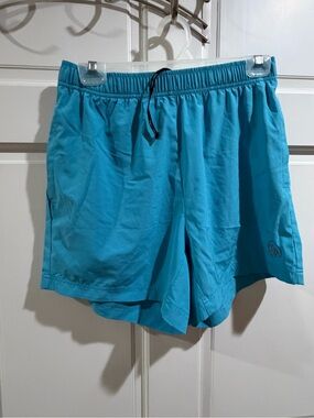 Dirty Mids Teal Athletic Shorts with Elastic Waist Size Medium
